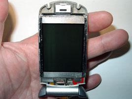 the cover towards the LCD