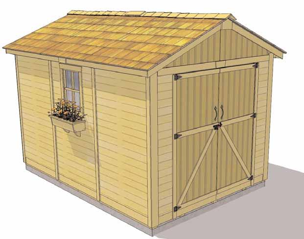8x12 SpaceMaker Garden Shed Assembly Manual Revision #20 June 27th, 2017 Thank you for purchasing our 8x12 SpaceMaker Garden Shed. Please take the time to identify all the parts prior to assembly.