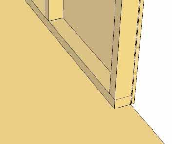 Butt both vertical wall studs of side and rear walls together and attach with 3-2 1/2