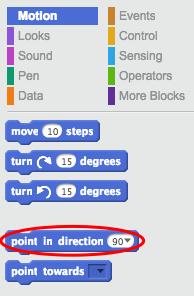 to its starting position. Tip: In Scratch you can click on a block to run it straight away.