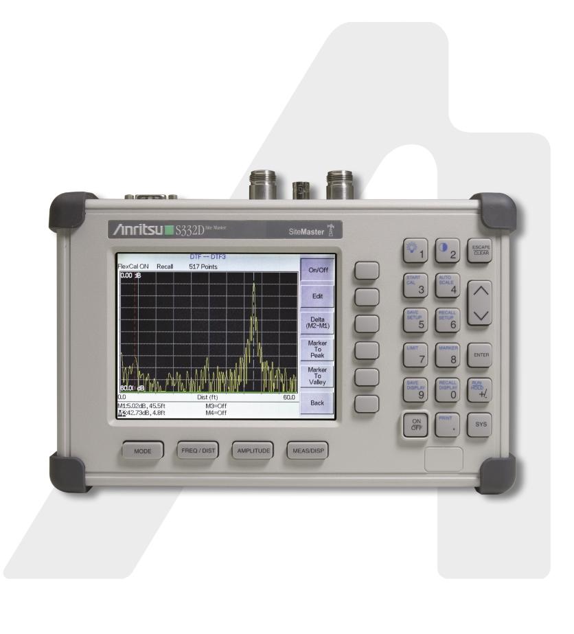 Site Master S331D MS2712 MS2711D Spectrum Master Cell Master SiteMaster SpectrumMaster MS2712 MT8212A CellMaster MS2712 Site Master S331D/S332D Cable and Antenna Analyzer