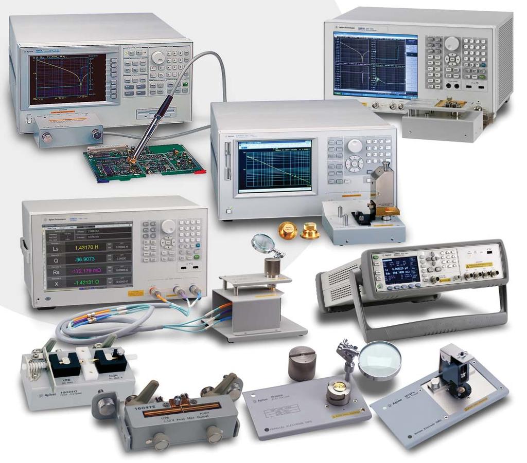 Agilent LCR Meters, Impedance Analyzers and Test Fixtures Selection