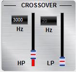 6 SLOPE Adjustment of the crossover Important: Before choosing the filter, a Speaker Type must be defined in window 3.