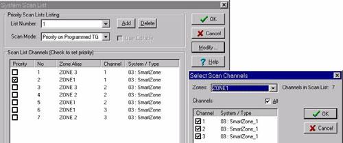 SMARTNET AND SMARTZONE SYSTEMS AND CHANNELS - Clicking this button adds the next available announcement group ID to the list.