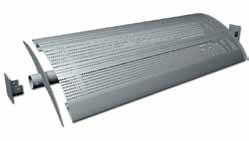 Special blades Rectangular Blade 300 x 40 mm. Installation: continuous or between loadbearing structures. 300 x 40 Louvre Louvre blades 100 and 115 mm.
