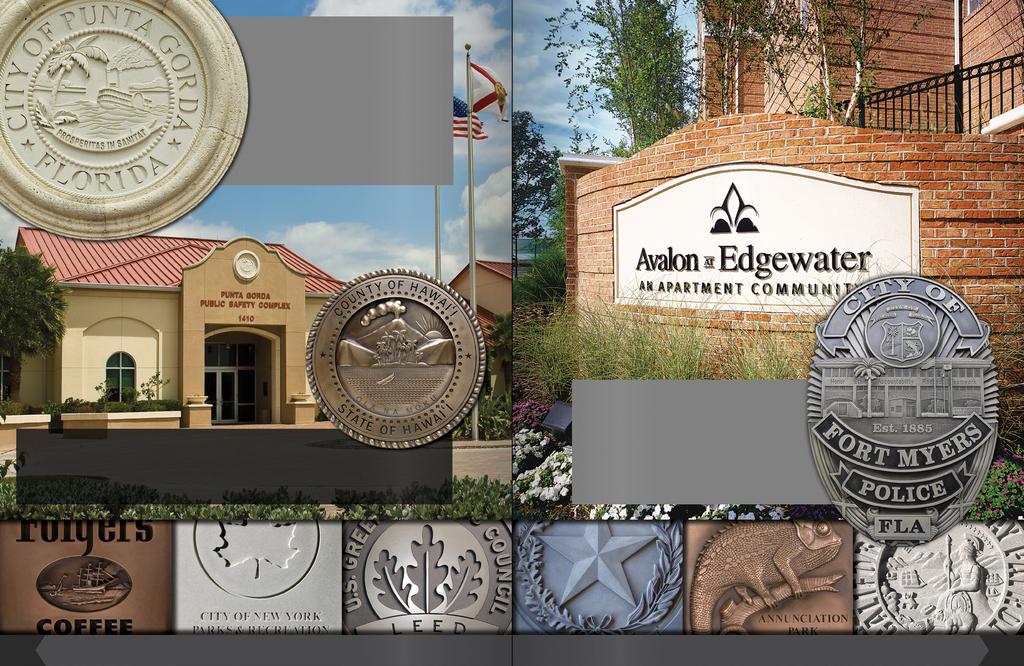 Historic and official imagery, lettering, banners, garlands, rope borders; transform any two dimensional image into a finely crafted and fully detailed three dimensional bas-relief plaque.