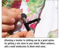 Lavalier Mics Also known as lapel mic, the lavalier mic is a tiny thing that is typically clipped to a shirt, jacket or tie.