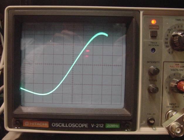 Right: The 2 nd IF response curve, marker pip set 30kHz high of the IF centre frequency (5.230MHz).