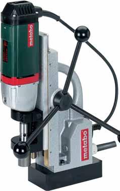 MAGNETIC DRILLING UNITS EQUIPMENT FEATURES Magnet base with high holding power for safe operation Also suitable for working overhead on vertical and inclined surfaces using the safety belt provided