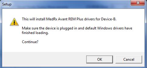 9. On the Driver Setup screen, click Install Device B. 10. When this screen appears, click Ok.