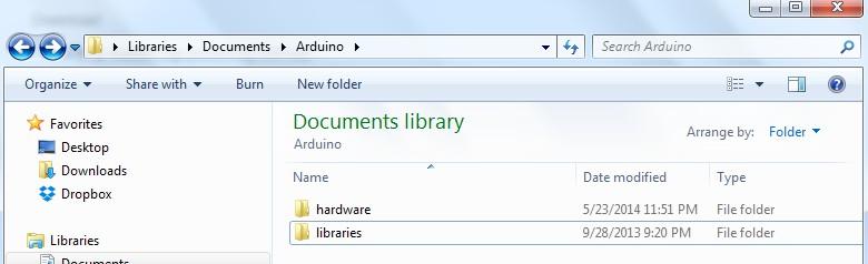 6. Copiaza folderul denumit attiny, din arhiva, in folderul hardware.