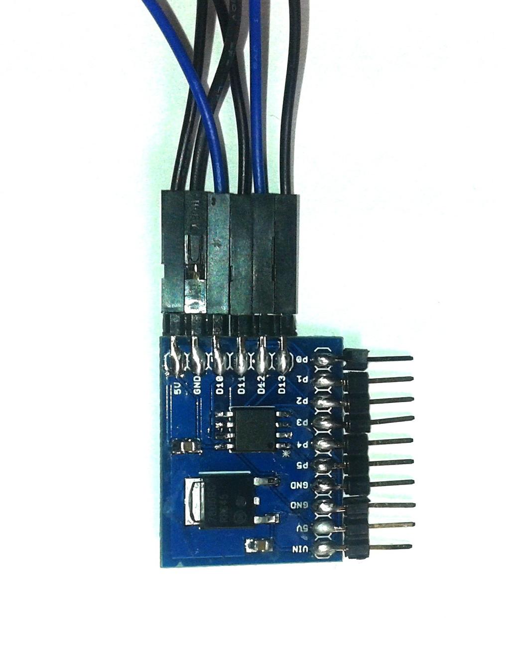 Reduino Pro Tiny pin 5V Arduino pin 5V Reduino Pro Tiny pin GND Arduino pin GND Reduino Pro Tiny pin D10 Arduino pin D10 Reduino Pro Tiny pin