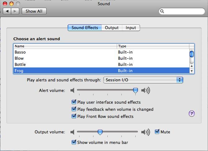 5.3.2 Using SESSION I/O as your Default Audio Interface If you want to use the SESSION I/O for all audio playback (not only for music software), you have to set it as your default audio interface.