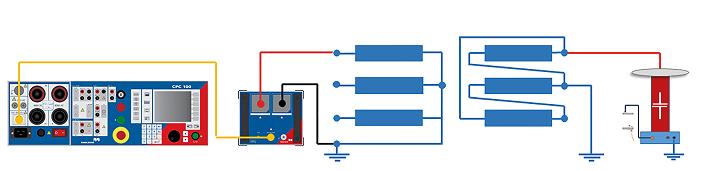 Figure 1. CPC 100 with matching transformers The built-in amplifier can deliver up to 5 kva at frequencies from 15 to 400 Hz.