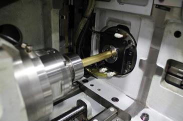 The machine also incorporates a Z3 movement on the main rear gang slide for multiple options in tooling and part processing.