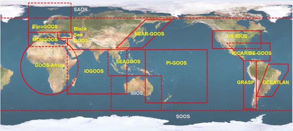 Global Ocean Observing System GOOS 13 GOOS Regional Alliances (GRA) GOOS establishes a permanent global system for observations, modelling and analysis of marine and ocean variables to support