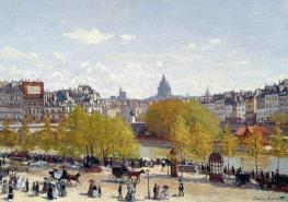 Monet, Quai du Louvre, Paris,1867, Oil on canvas, 62 x 87 cm, Gemeentemuseum, The Hague Seurat, Sunday Afternoon on the Island of La