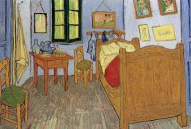 Bedroom in Arles 1890, 57 x 74 cm, D Orsay, Paris Source: 8 Cézanne Seurat Gauguin