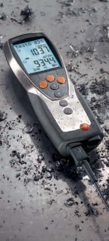 More user comfort The testo 435 excels through its logical usage and easy-to-follow menus.