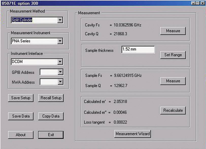 06 Keysight 85072A 10-GHz Split Cylinder Resonator - Technical Overview Keysight s resonant cavity software 1 guides you through the whole setup and measurement process Figure 5.