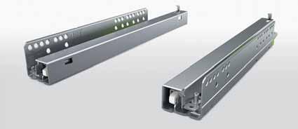 N600H N600H Excel full extension Plug-In Benefits for the industry Large range of standard depths from 250 to 550 mm Full extension for complete drawer access Very tolerant due to built-in