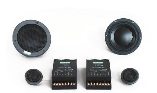 Audiophile quality crossover (X 250) is adjustable for three different tweeter operational modes. Phase correct, shallow slope crossover. Die-cast basket.