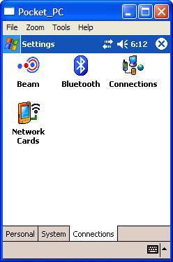 MOTOMESH 12 WMC Users Guide for the PocketPC 7 Select the Network Cards icon from the Connections