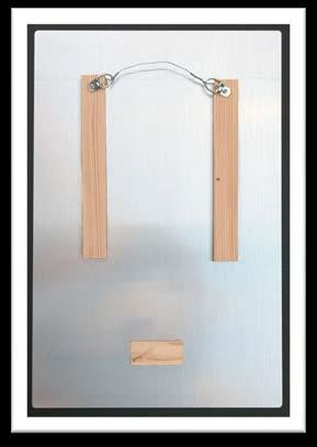 Artwork with this type of hanger will not be accepted into the show. Sorry!