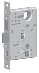 Installation Instructions for 45HW & 47HW Electrified Mortise Locks Configuring & installing the mortise case 1 Install mortise case 1 Drill the holes for the case mounting screws.