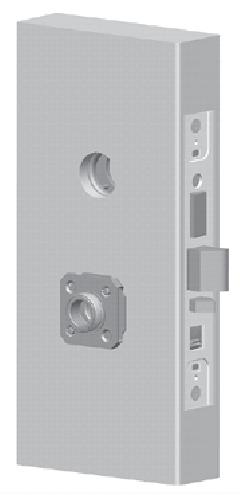 Installing the trim Installation Instructions for 45HW & 47HW Electrified Mortise Locks 16 Install roses or escutcheons For sectional trim (Figure 16a) 1 Position the inside rose on the so it is