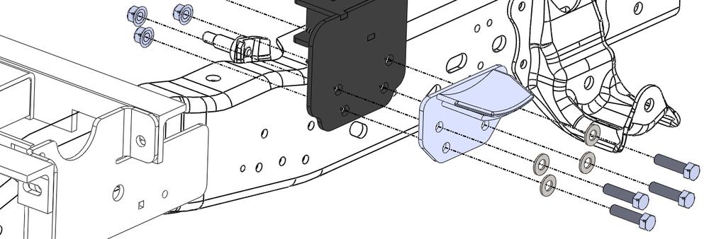 INSTALLATION MOUNTING POST BRACKET PLACEMENT & BED HOLE LOCATIONS Since most truck beds are not installed square to the frame or are not the same distance from the back of the cab, the installer will