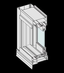 COMMERCIAL SERIES SERIES 442 COMMERCIAL SLIDING DOOR 102mm frame acceptin 26mm thick door panels.