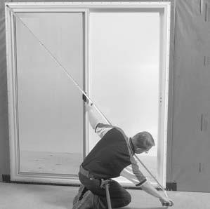 Door Installation All Units (cont.) FIGURE 4 4A 4B 4C 4. Continue holding unit securely in place. Square and plumb jambs. This can be done from the interior or exterior.