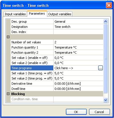 Two different set values can be issued as output for each time window.