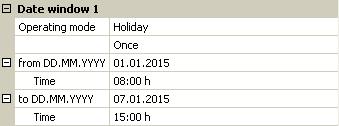Calendar Calendar Function description The Calendar function makes it possible to operate the heating circuit controller in the operating modes Party, Holiday, Standby and/or Bank holiday in priority