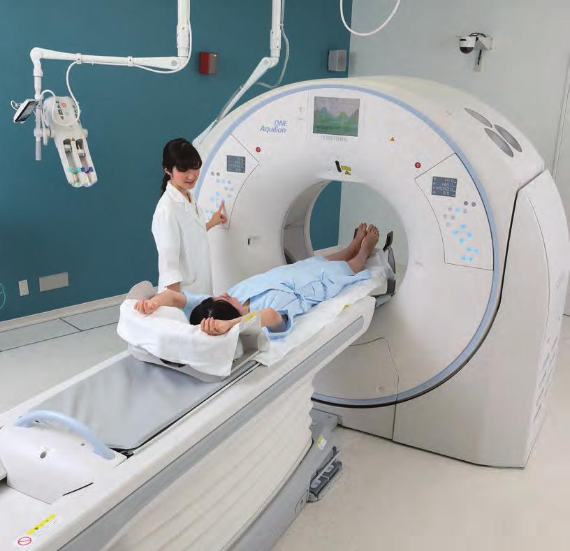 HEALTHCARE Canon Medical s 320-row detector, Aquilion ONE TM, which achieves wide-area, high-speed imaging with low radiation exposure and high