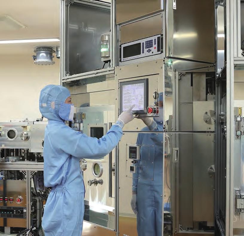 INDUSTRIAL EQUIPMENT Canon Tokki produces OLED panel manufacturing equipment with unrivalled technology required for advanced manufacturing equipment, including vacuum evaporation