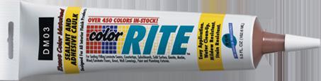 (TIP: Warming the putty sticks with low heat will facilitate the process.) Color Rite Caulking This is a latex based color-matched caulking available in over 450 colors. 5.