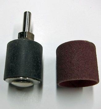Drum and Sleeve Composition Drum compression nut Sanding Sleeve The Drum is what holds the Sanding Sleeve in place.