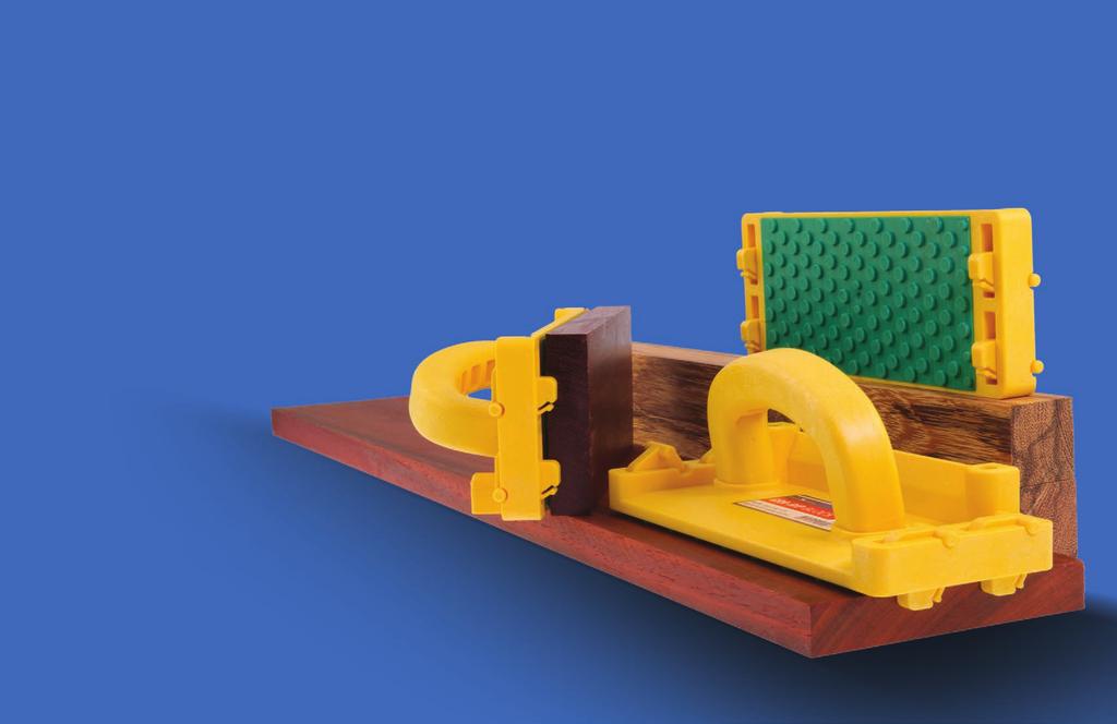 Control The GRR-RIP BLOCK s podular Green GRR-RIP material provides extreme grip for increased safety and stability when working with jointers, bandsaws, router