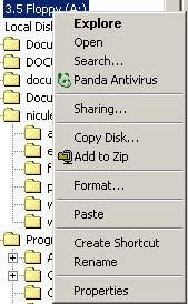 Dacă este necesară copierea întregii dischete, acest lucru se poate realiza extrem de uşor cu ajutorul programului Windows Explorer: se introduce în unitate discheta ce urmează a fi copiată; se