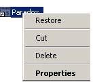 Cu butonul drept a mouse-ului se execută un clic atunci când cursorul mouse-ului se află pe fişierele selectate.