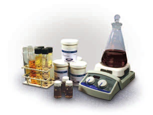 Up and Disposal. LAB EVALUATION To facilitate the evaluations of small samples Graver provides loose media and lab scale cartridges.