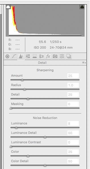 Adobe RAW Noise Reduction Under the Detail tab in Adobe RAW Use the Luminance slider to reduce