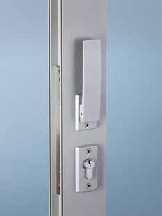 This combination can be used in the place of two flush bolts to provide a single point of