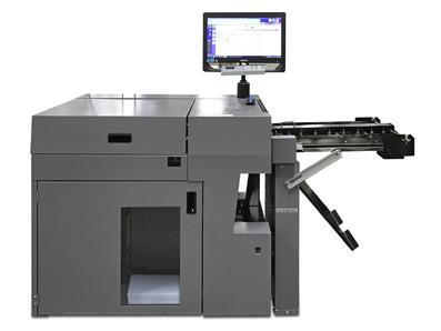 Performing multiple slits, cuts and creases in a single pass, the DC-646 eliminates white borders and prevents toner cracking on a wide range of full bleed applications such as business cards,