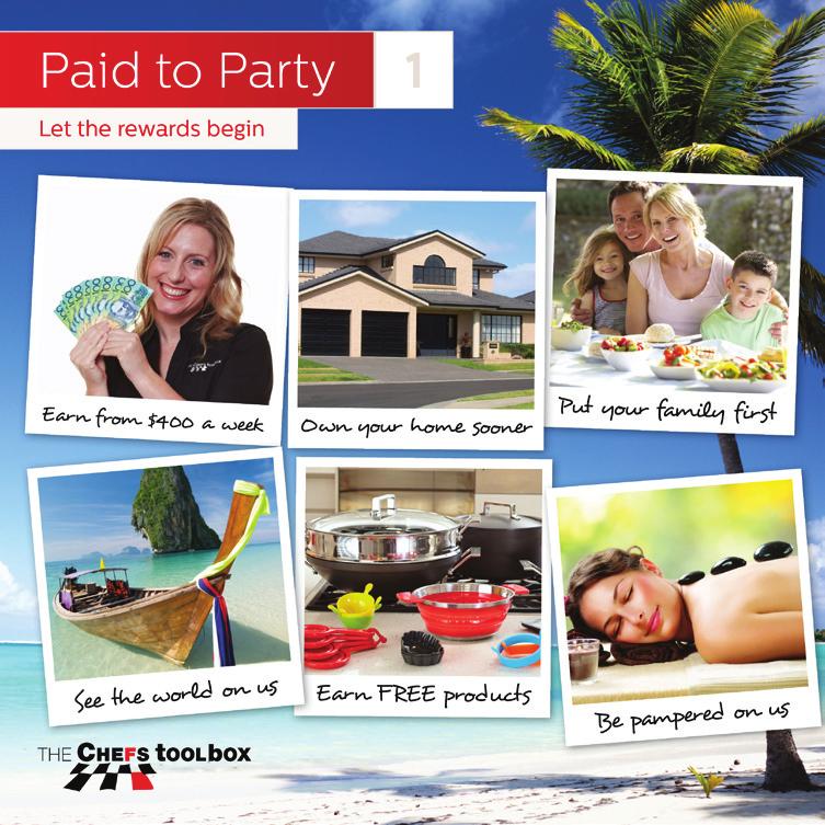 Get organized with your New Consultant Literature Paid to Party - booklet 1 Paid to Party booklet When you follow your Flip Chart you will find at the close of sale it tells you to hand one of these