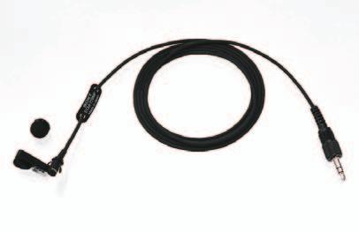 ECM-77BMP Lavalier Microphone High-performance, miniature, omni-directional electret condenser microphone Frequency response: 40 Hz to 20 khz Sensitivity: -39.0 db (11.