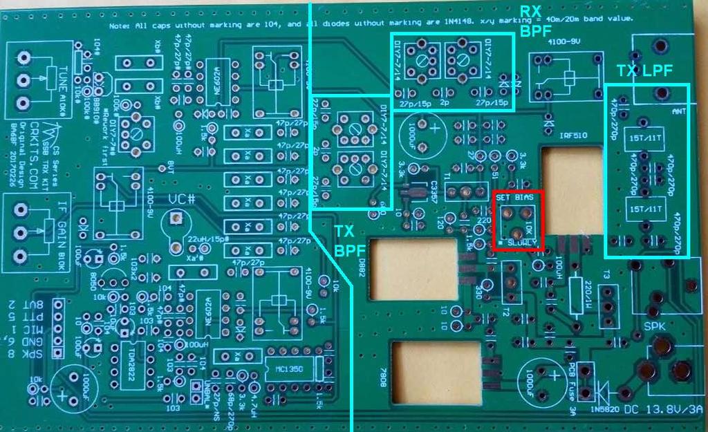 schematic. Note that PCB version is subject to change without prior notice and it may look slightly different from yours. A. Preset this trimmer fully counterclockwise before you apply power supply.