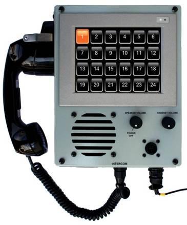 mounted unit Intercom 8, 12, or 24 channel